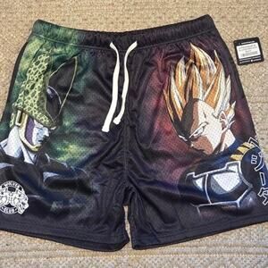 Darc Sport x Dragon Ball Z Cell vs Vegeta Mesh Shorts XL (Limited) NWT